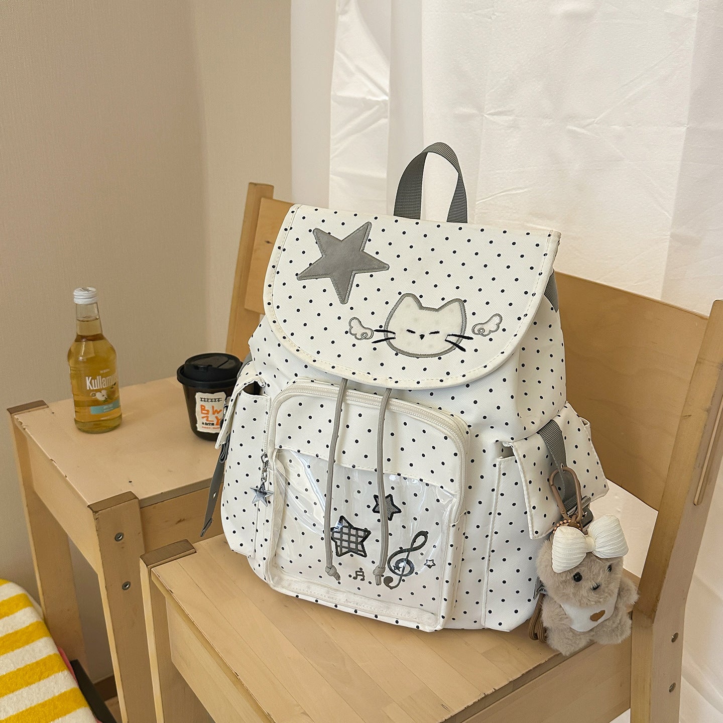Polka Dot Full Printed Cartoon Primary Bags