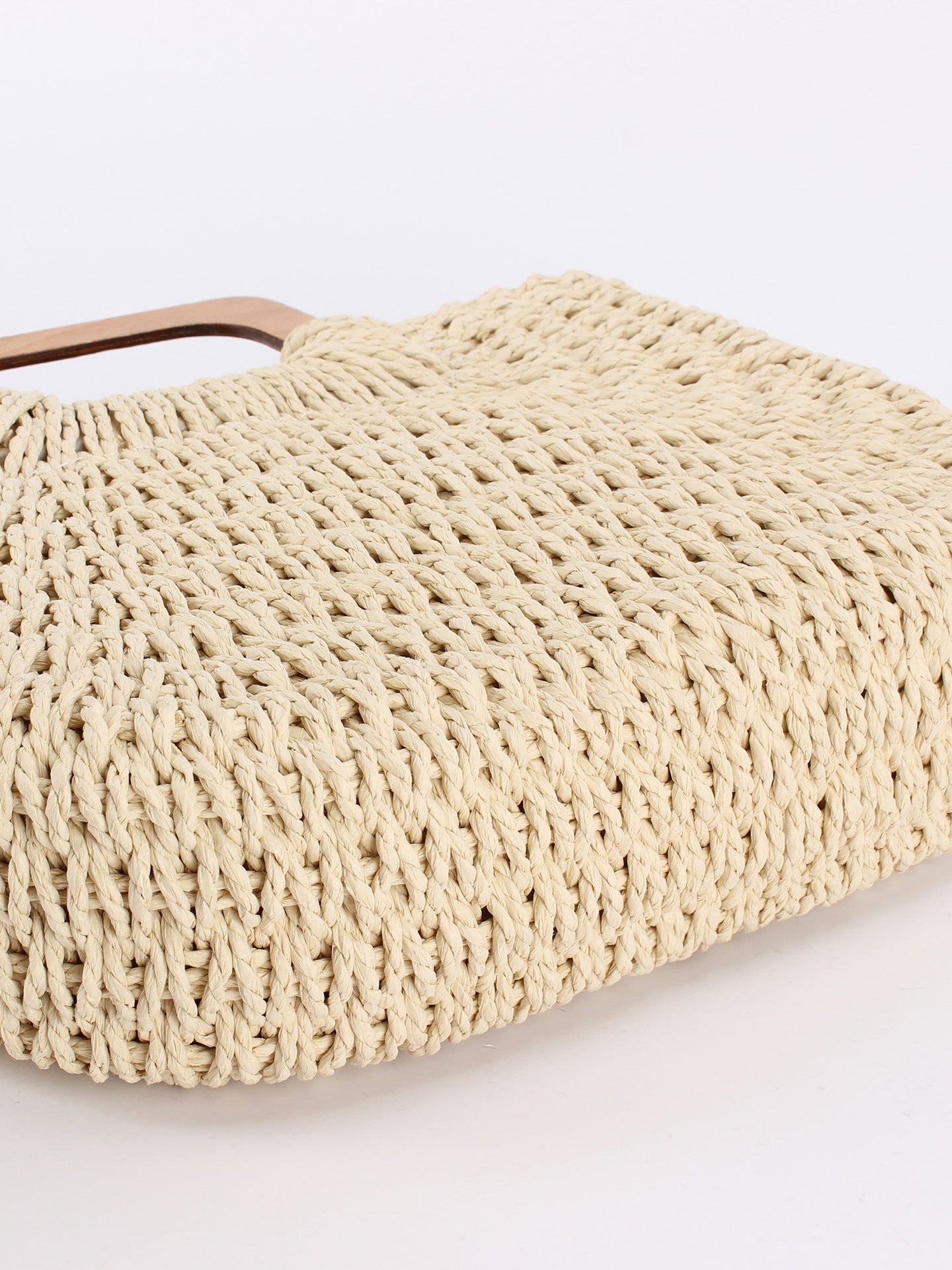 Portable Leisure Simple Handmade Summer Beach Vacation Woven Women's Handbag