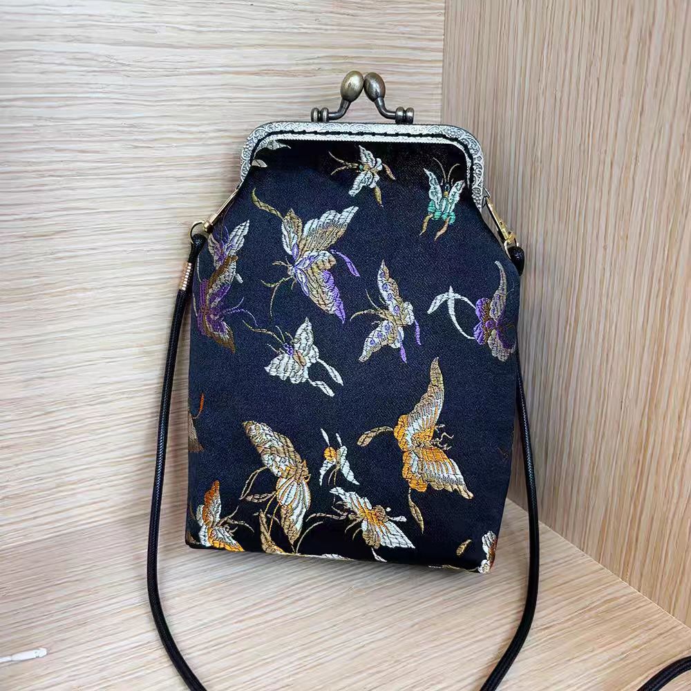 Women's Handmade Chinese Style Cheongsam Skirt Vintage Change Frame Purses