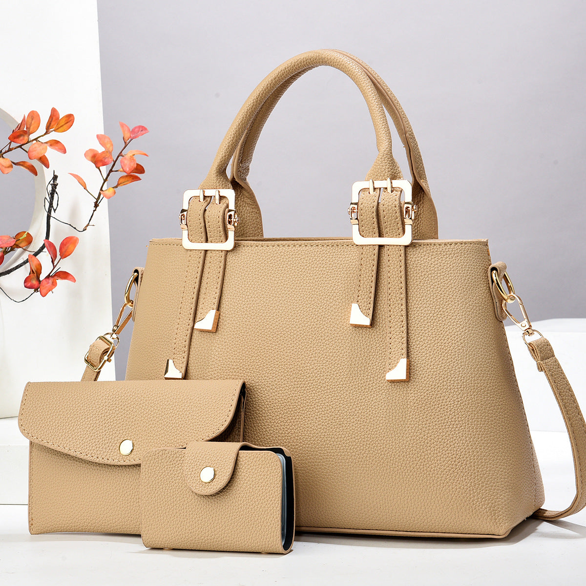 New Comfortable Fashion Macaron Three-piece Good-looking Bags