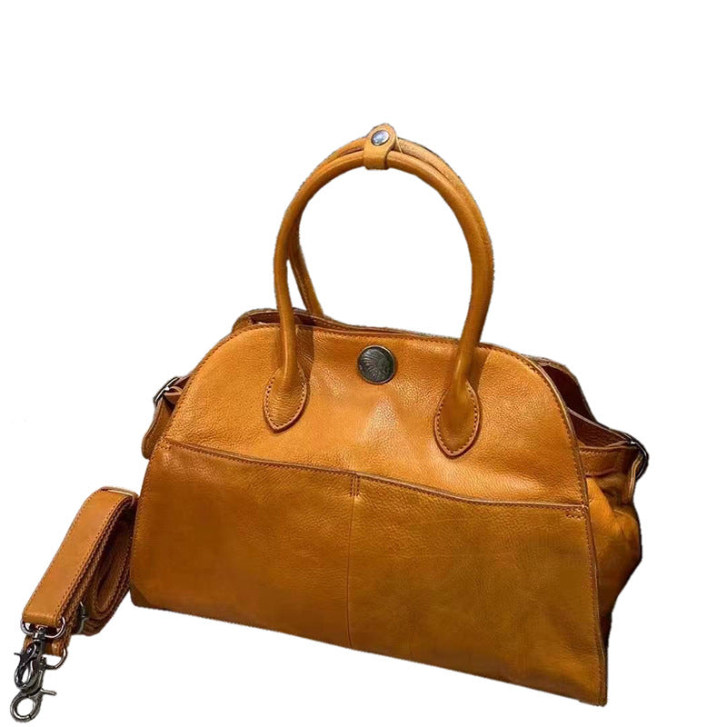 White Lily Dong Minimalist Large Capacity Totes Commuter Top Layer Handbags