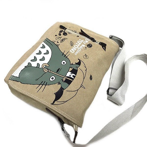 Popular Elegant Anime Single Cotton Canvas Leisure Backpack