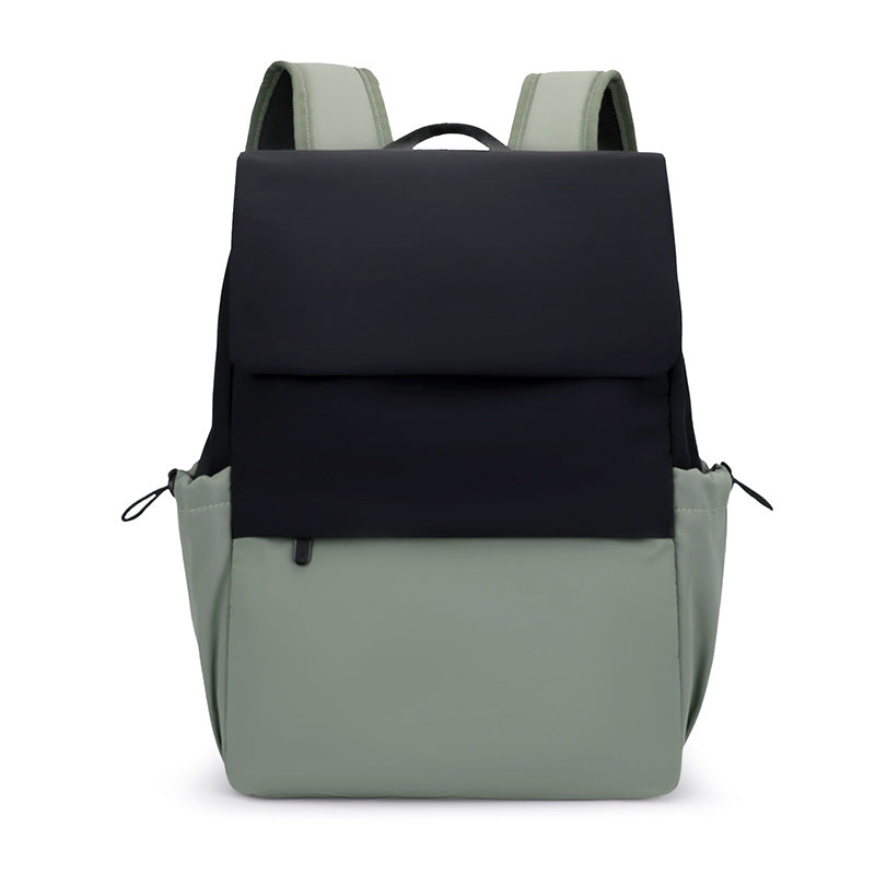 Simple Contrast Color Junior Large Capacity Leisure Backpack