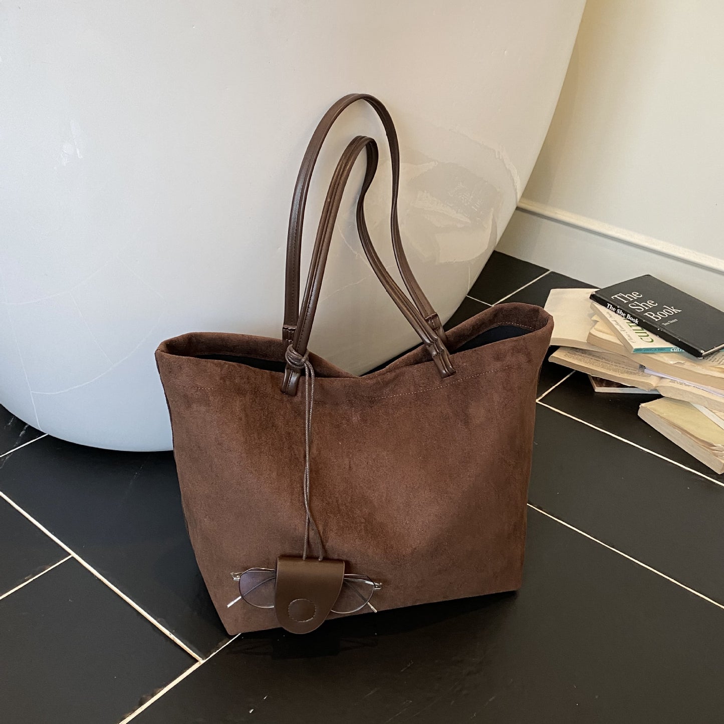Matte Texture Underarm Autumn Commuter Mother Easy Tote Bags