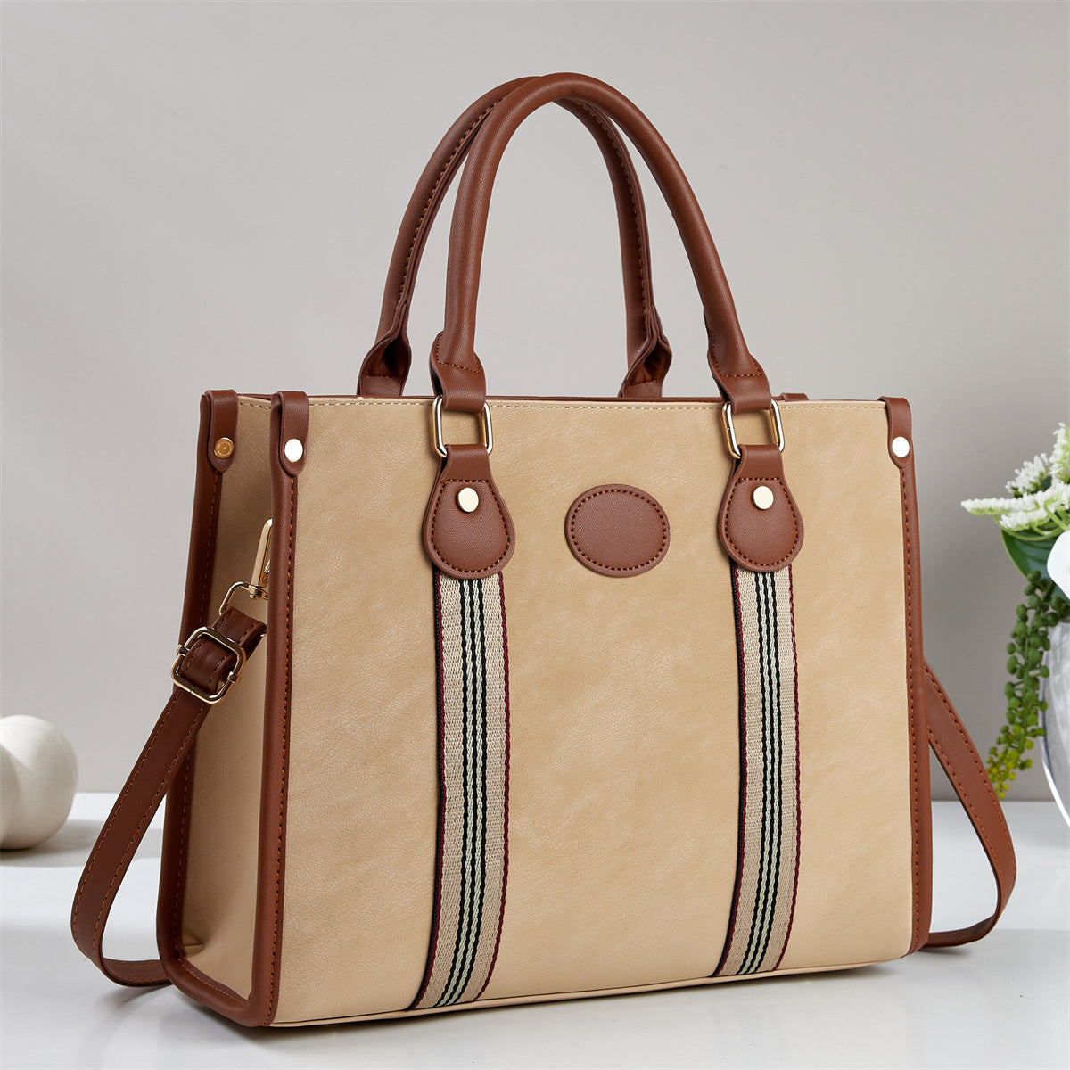 Women's Large Capacity Totes Simple Commute Portable Shoulder Bags