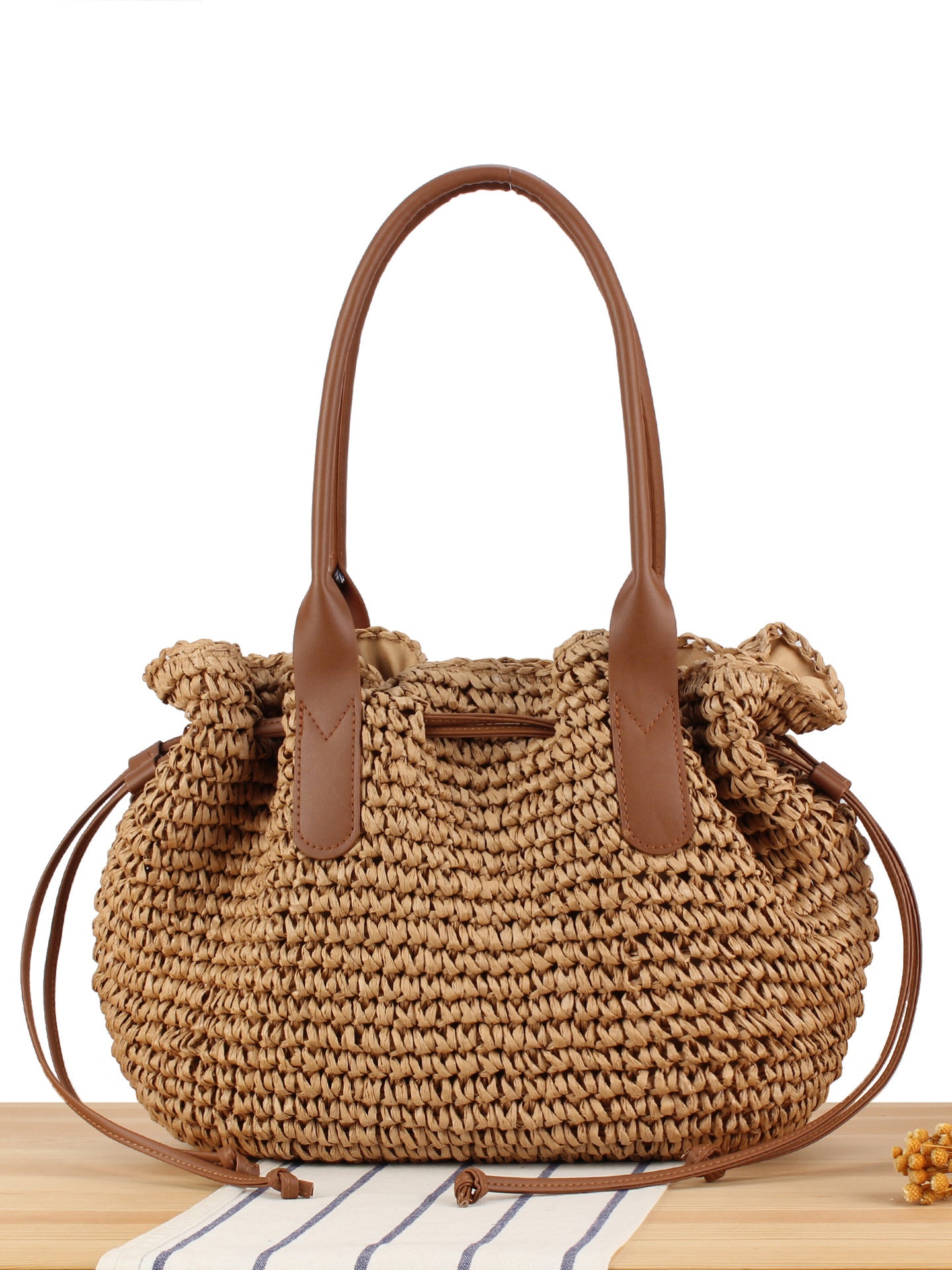 Women's Large Capacity Hand-woven Seaside Vacation Beach Bags