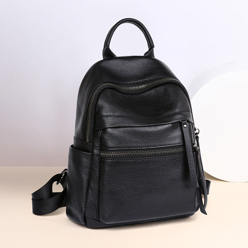 Women's Leather Fashion First Layer Cowhide Large Capacity Bags