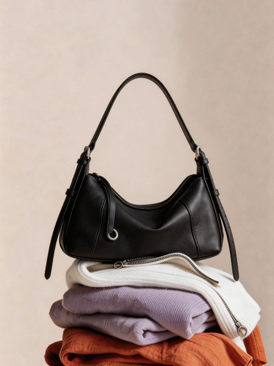 Women's First Layer Cowhide Fashion Leather Portable Women's Shoulder Bag
