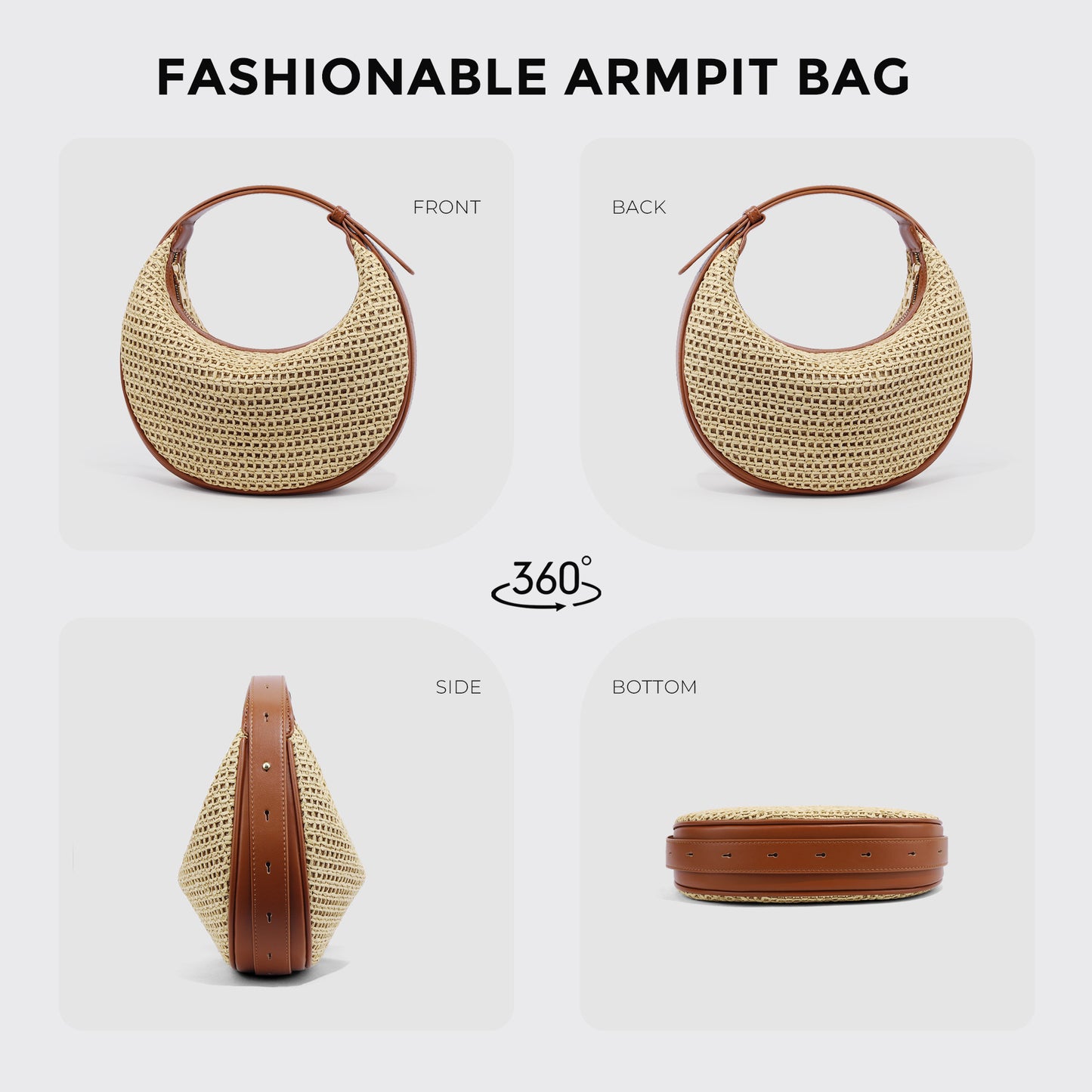 Women's Summer Moon Underarm Niche Lightweight Bags
