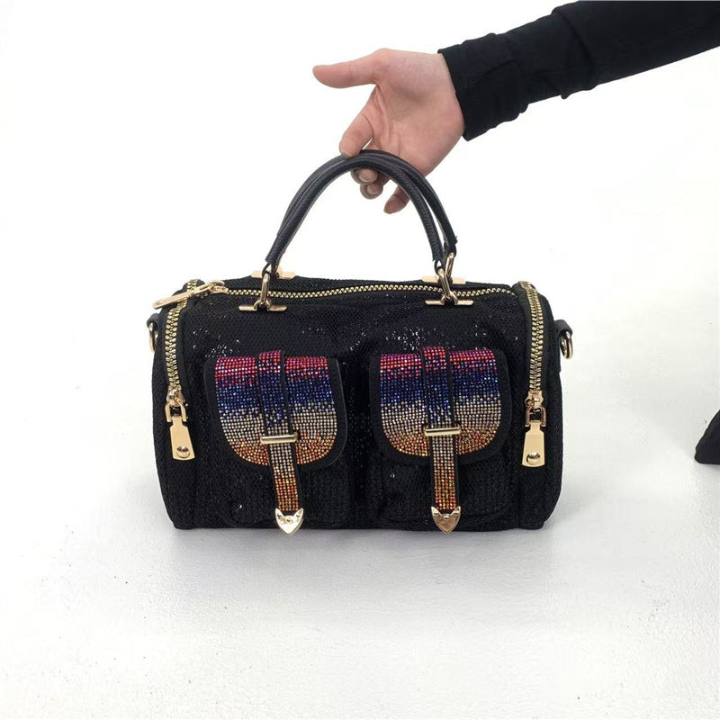 Women's Elegant Diamond Decorations Gorgeous Light Luxury Women's Shoulder Bag