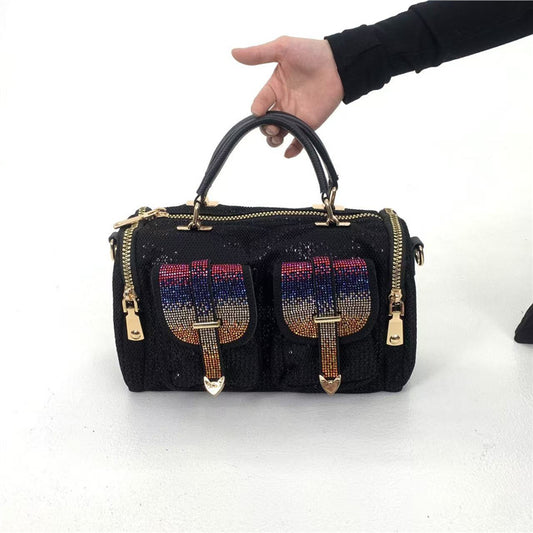 Women's Elegant Diamond Decorations Gorgeous Light Luxury Women's Shoulder Bag