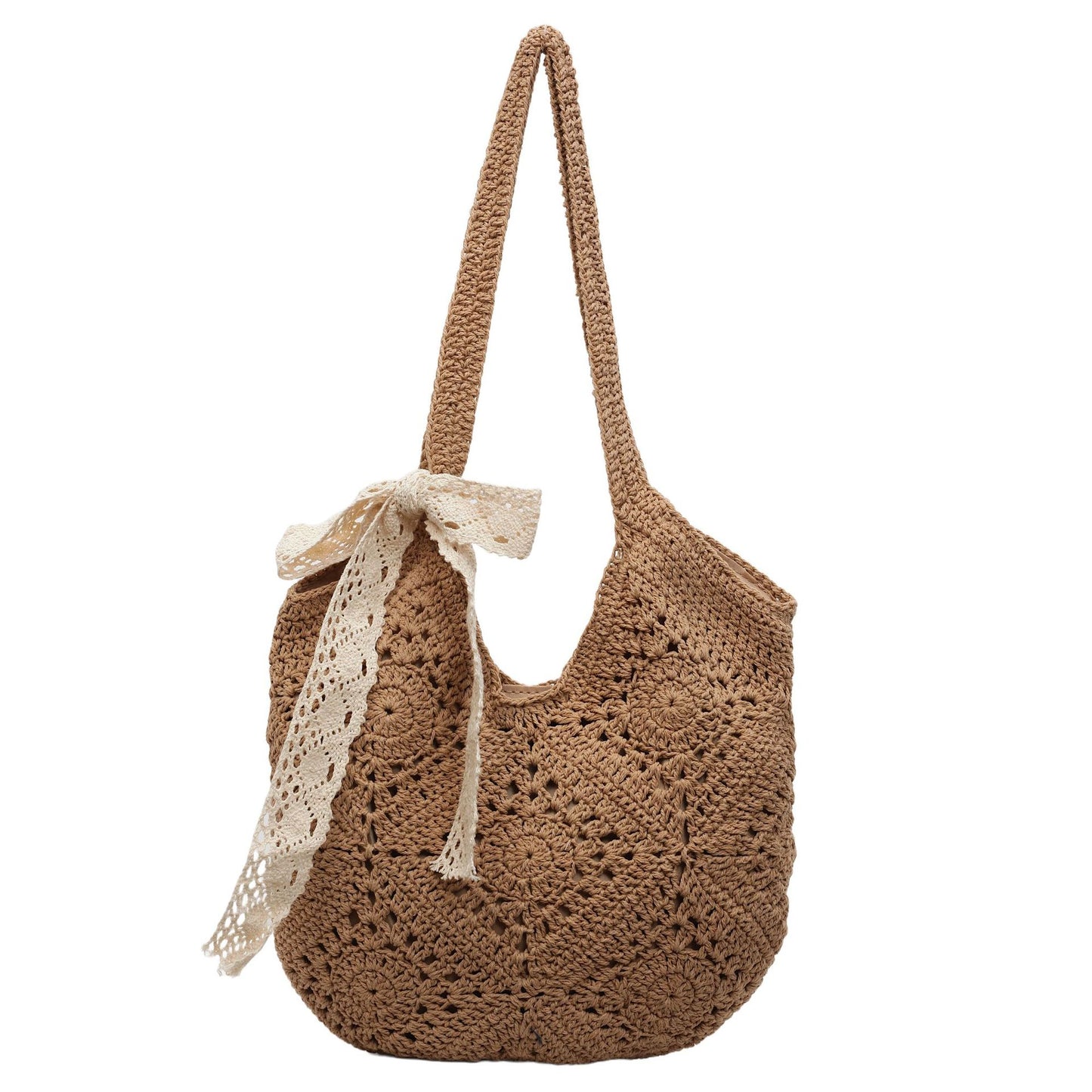 Women's Large Capacity Woven Summer Seaside Holiday Tote Bags