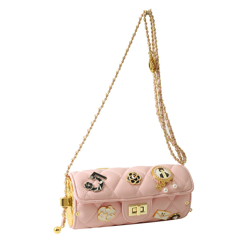 Women's Fashionable Classic Style Rhombus Personality Korean Shoulder Bags