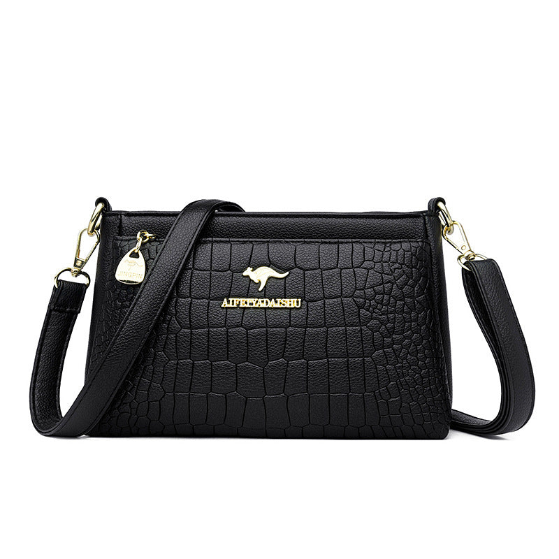 Embossed Large Capacity Underarm Multipurpose Portable Women's Messenger Bag