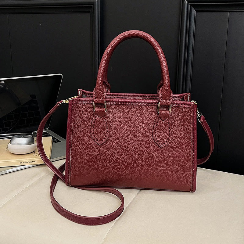 Women's Material Cloth National Style Homemade Contrast Color Tote Bag