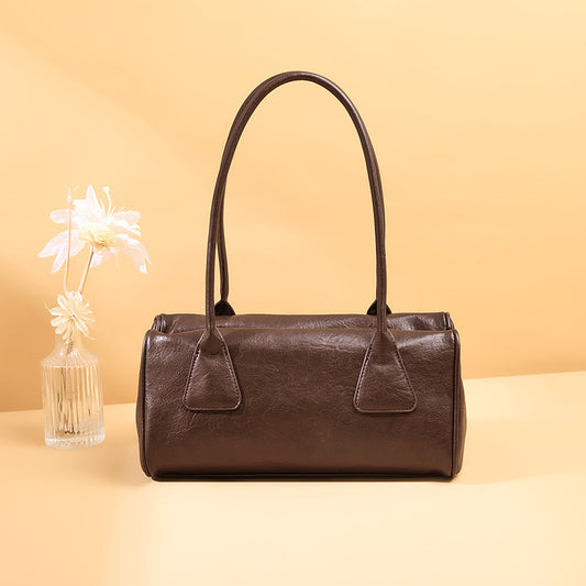 Women's Pillow Korean Retro Baguette Commute Portable Underarm Bag