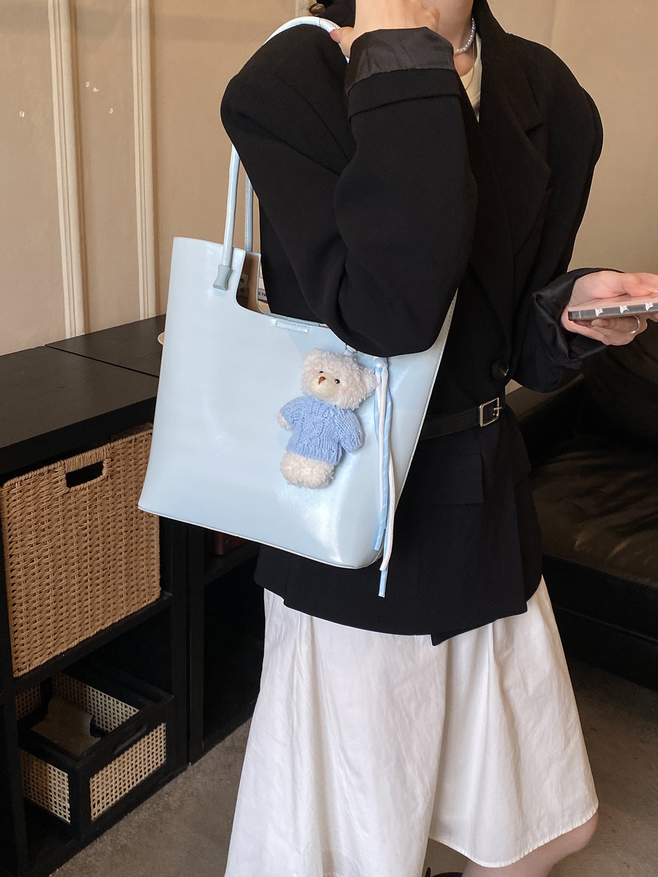 Women's Large Capacity Korean High-grade Fashion Commuter Retro Women's Shoulder Bag