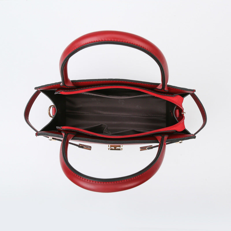 Women's Retro Textured Crocodile Pattern Three-piece Bags