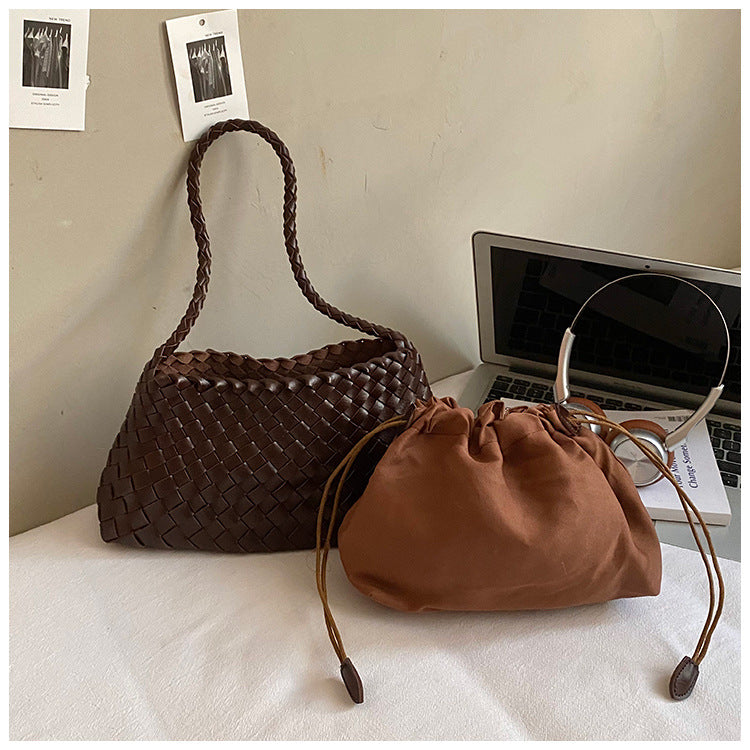 Minority Commuter Hand-woven French Vacation Vegetable Women's Shoulder Bag