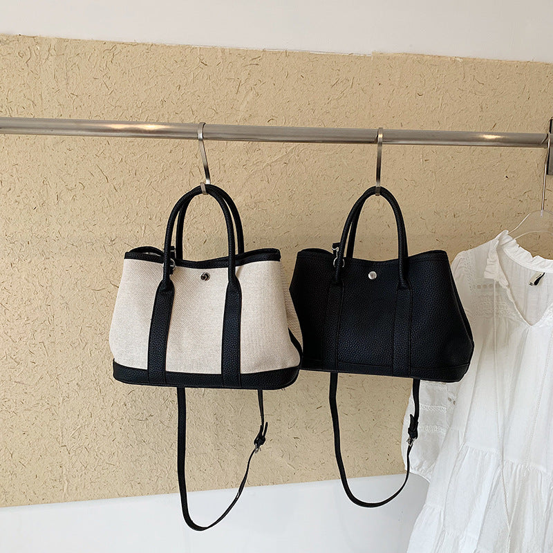 Women's High-grade Contrast Color Garden Fashion Handbags