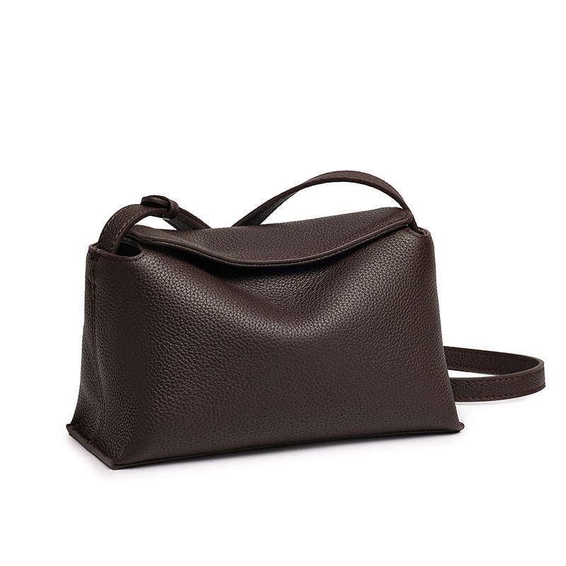 Genuine Leather Female Niche First Layer Cowhide Pillow Women's Messenger Bag