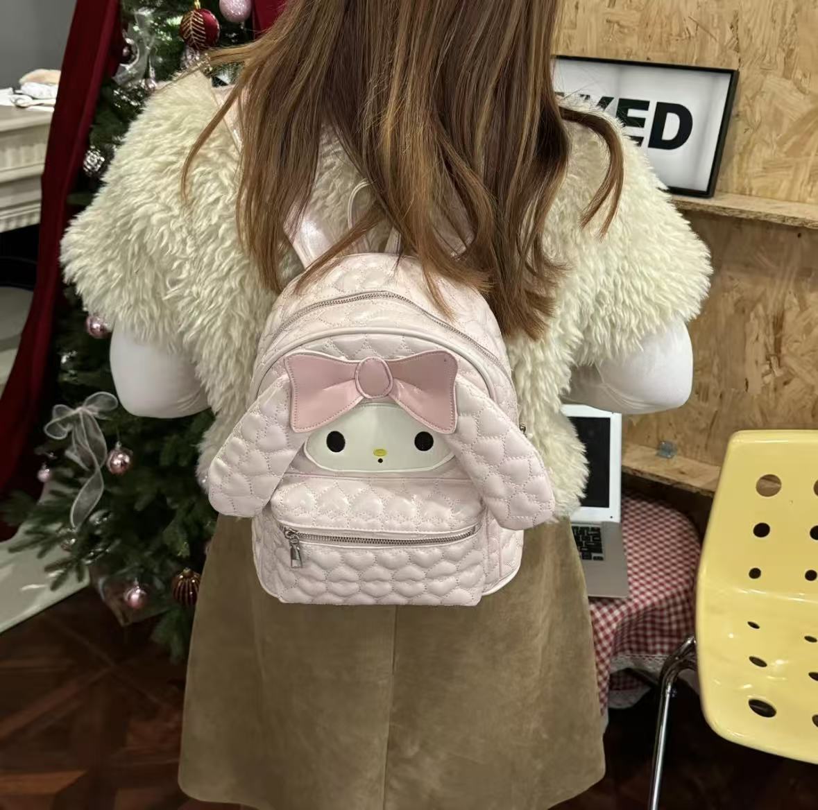 Cute Melody Female Heart Versatile Large Capacity Backpacks