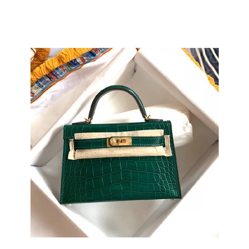 Women's Genuine Leather Second Generation Crocodile Pattern High-grade Women's Handbag