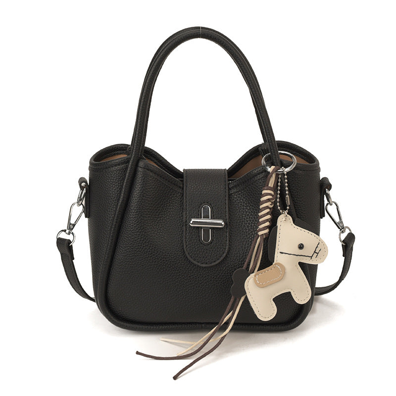 Vegetable Basket Niche Retro Textured Trendy Bucket Bag