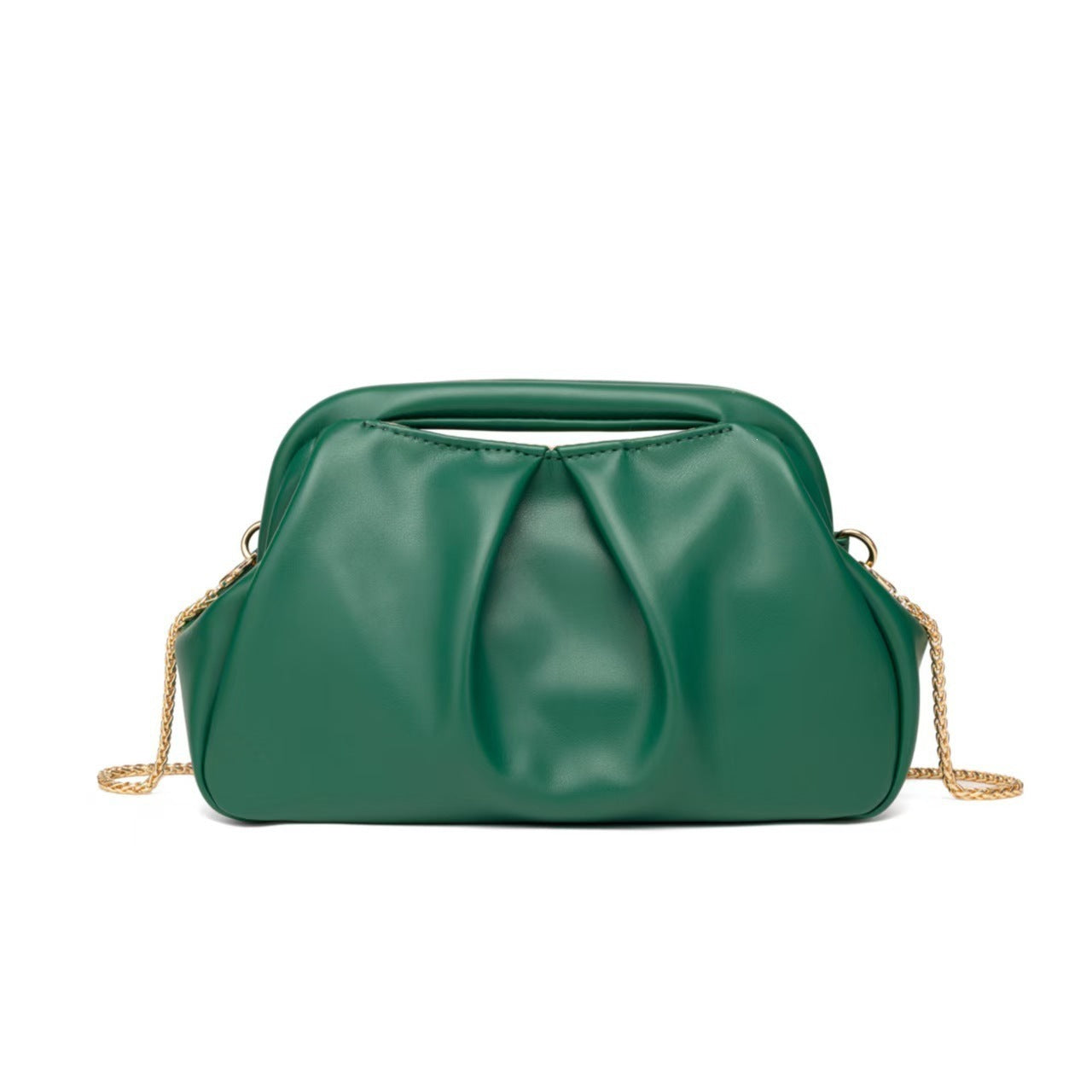 Women's Design Golden Cloud Pleated Chain Underarm Women's Shoulder Bag