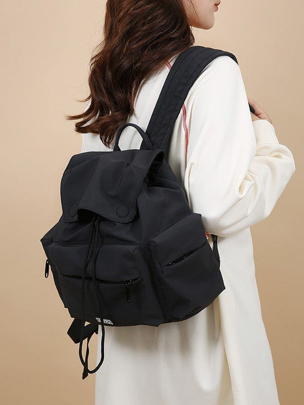 Texture Everyday Joker Solid Color Simple Versatile Backpacks