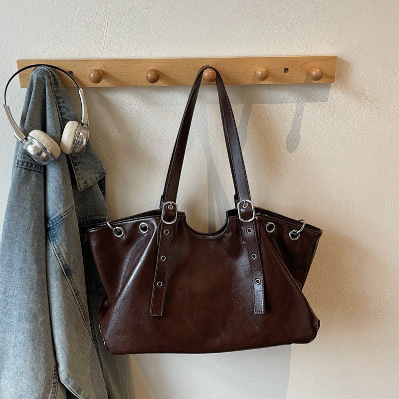 Women's Retro Large Capacity Fashion Commuter Loose Bags