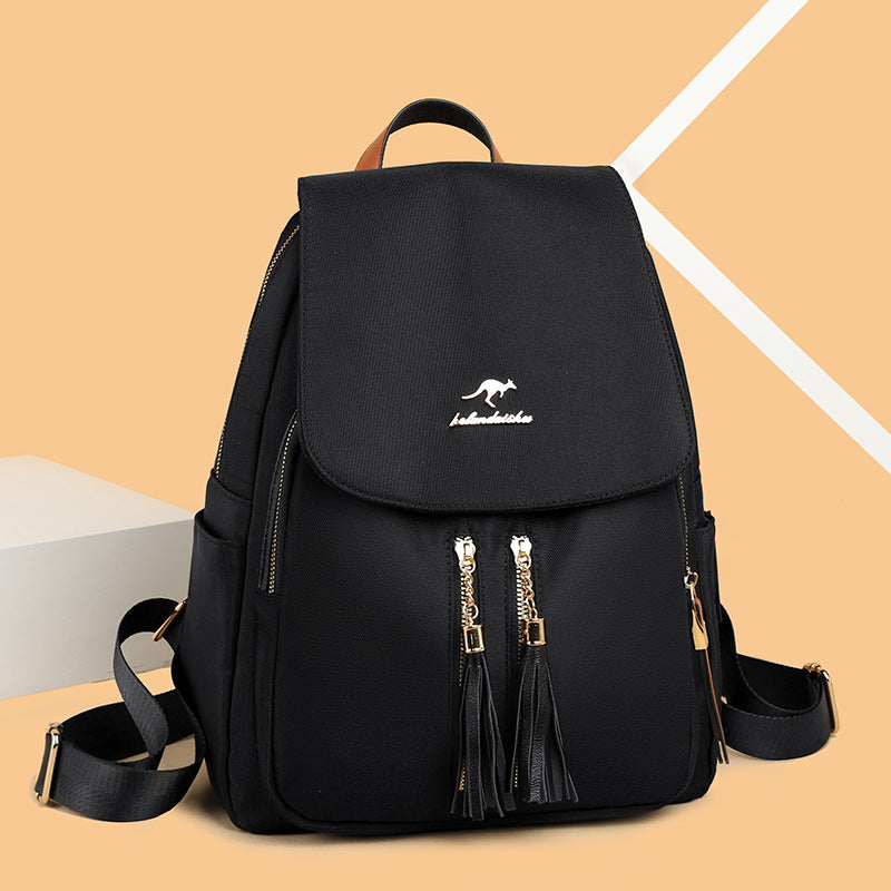 Women's Korean Fashion Trendy Large Capacity Real Backpacks