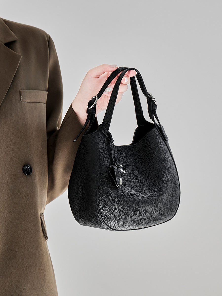 Women's Vegetable Basket Genuine Leather Soft Design High-grade Women's Handbag