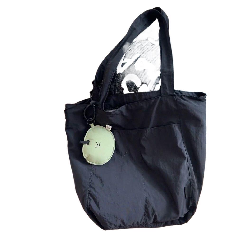 Women's Style Artistic Nylon Canvas Large Capacity Commuter Bucket Bag