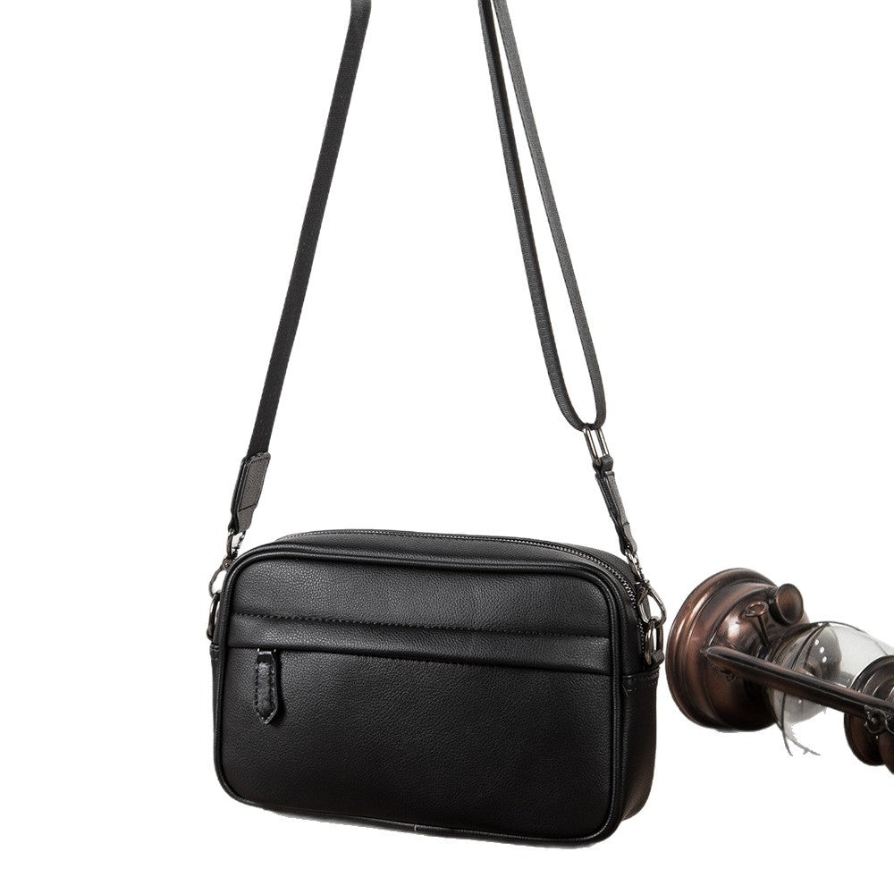 Men's Fashion Korean Brown Crazy Horse Leather Men's Bags
