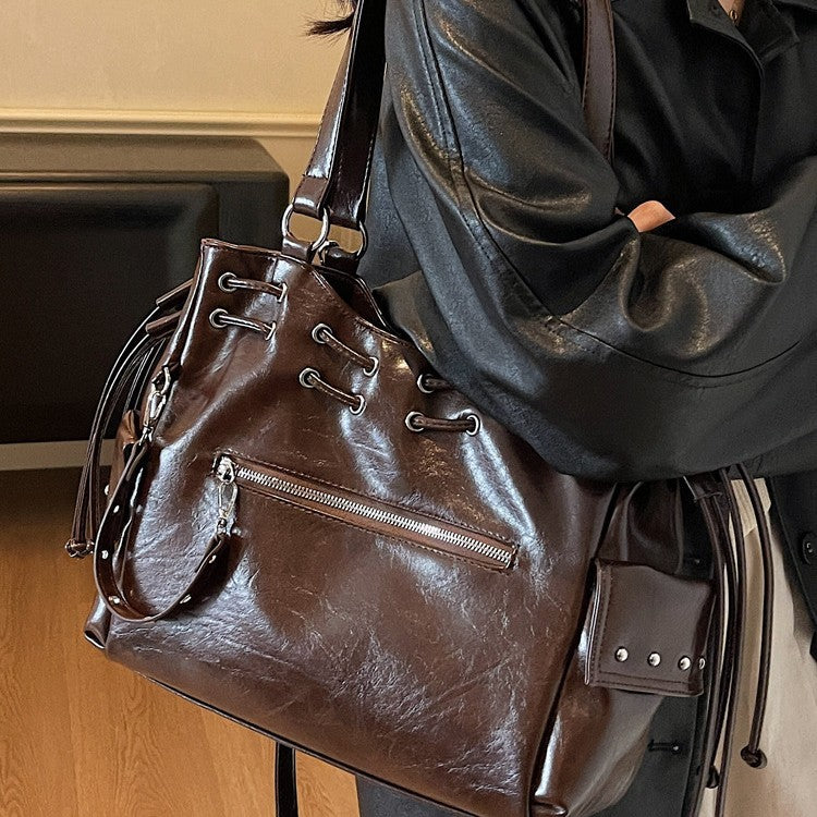 Women's Large Capacity High-grade Retro Easy Matching Bags