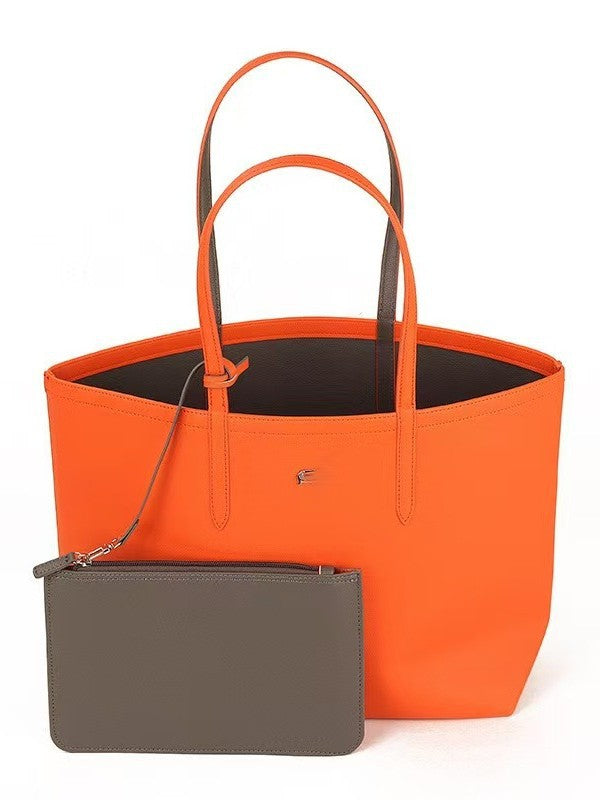 Women's Crocodile Double-sided Thickened Shopping Mother Portable Bags