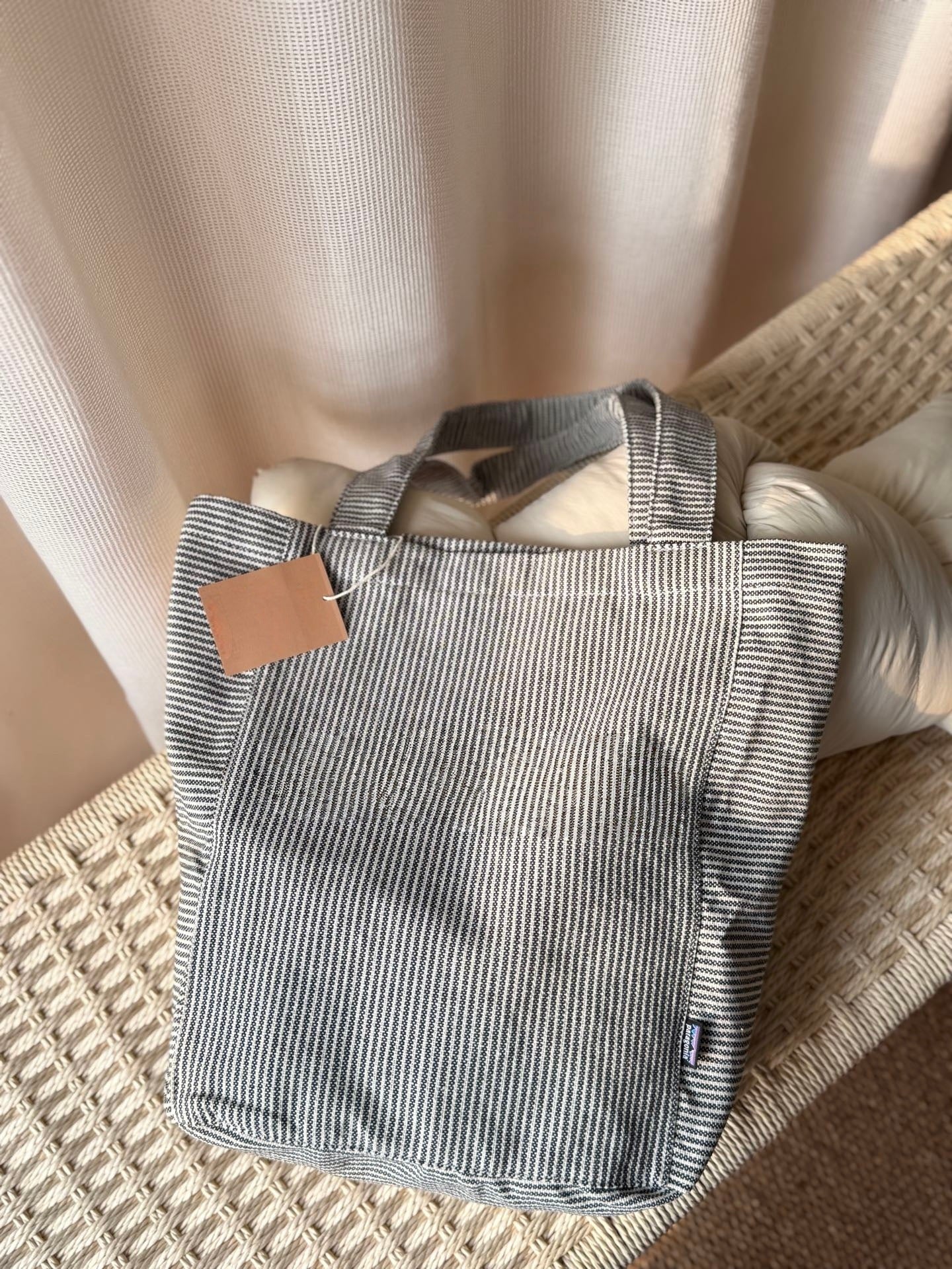 Commuter Retro Large Capacity Canvas Class Versatile Striped Bags
