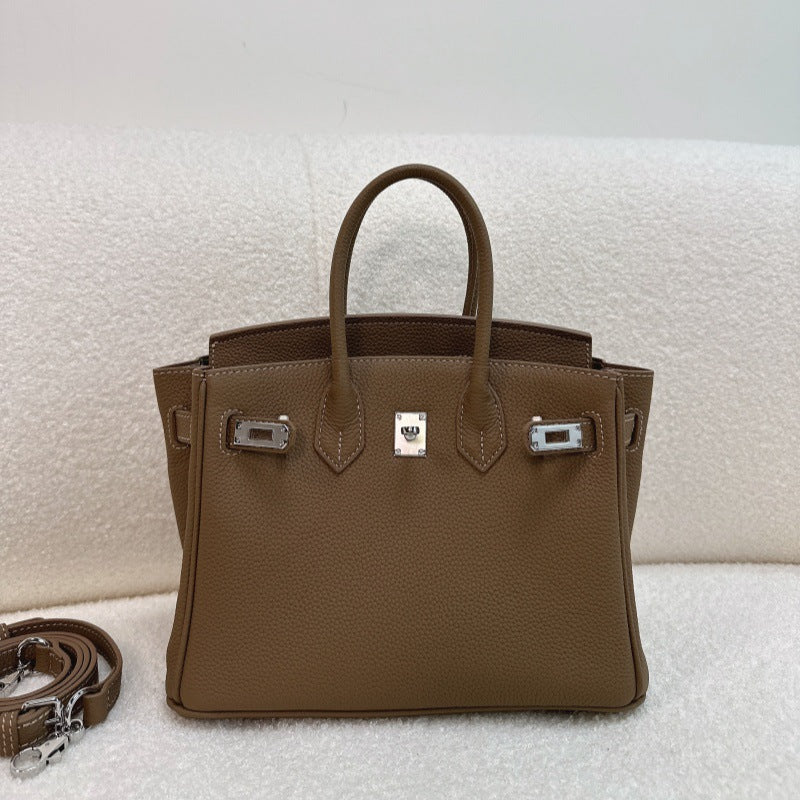Women's First Layer Cowhide Sier Large Capacity Women's Handbag