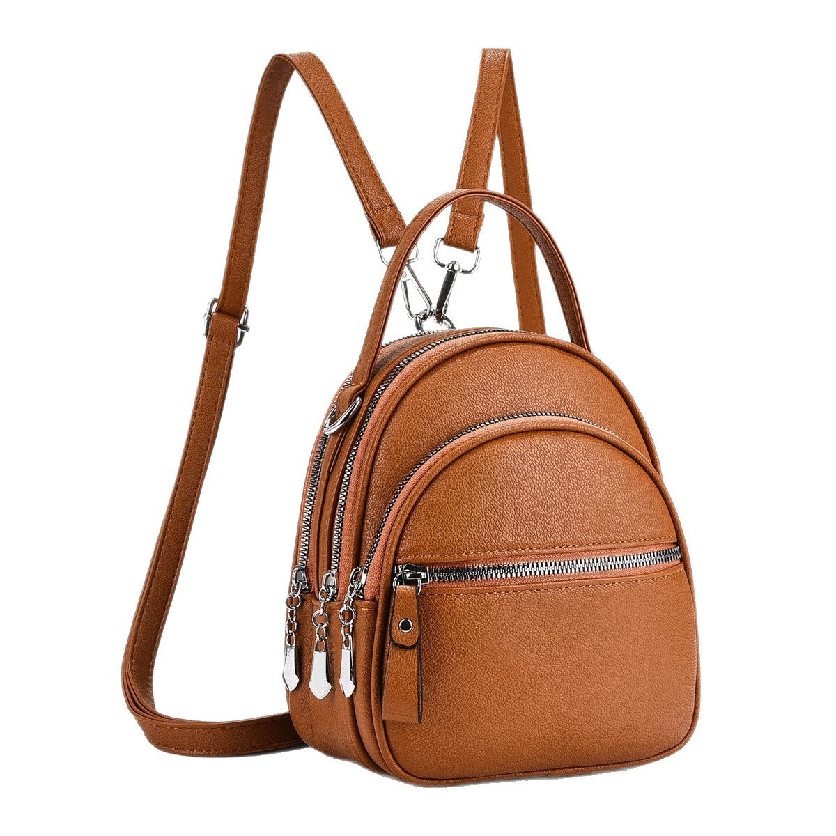 Women's Textured Preppy Style Trendy Korean Women's Backpack