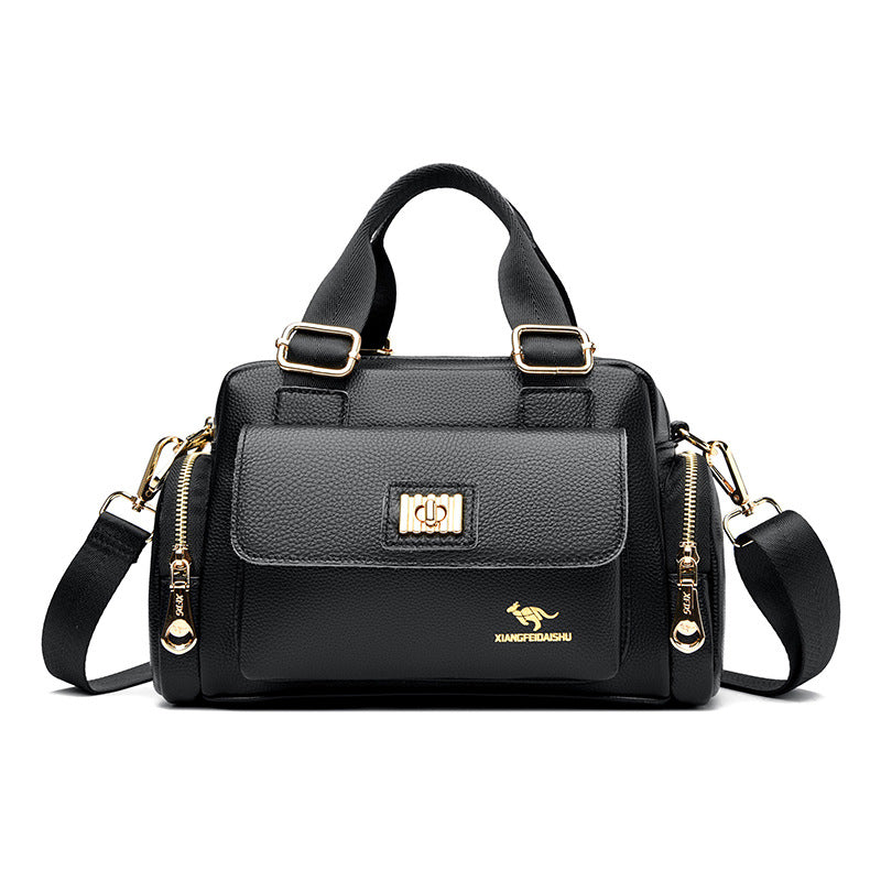 Women's Light Luxury Soft Leather Commuter Large Bags