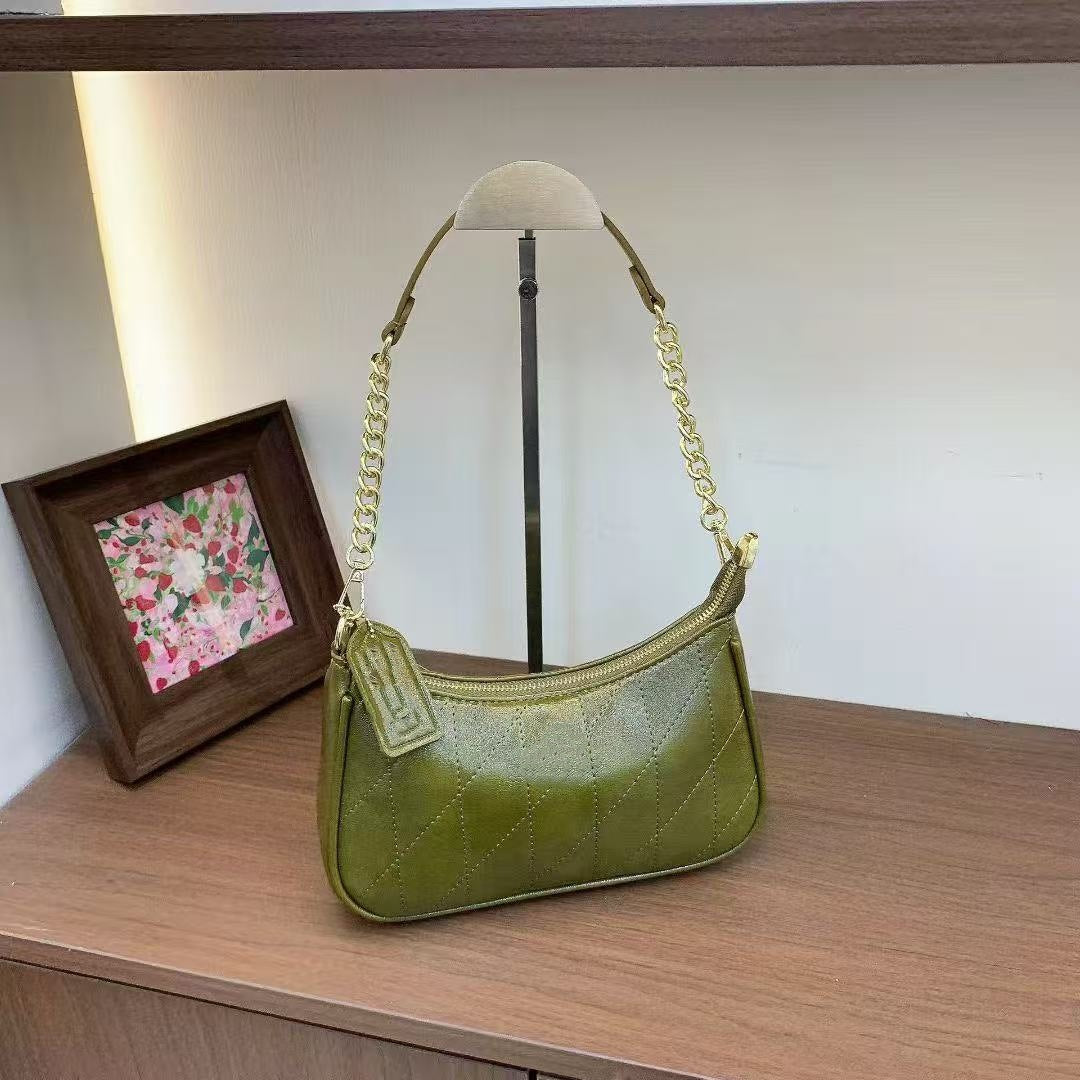 Trendy Women's Rhombus Chain Underarm Fashion Women's Shoulder Bag