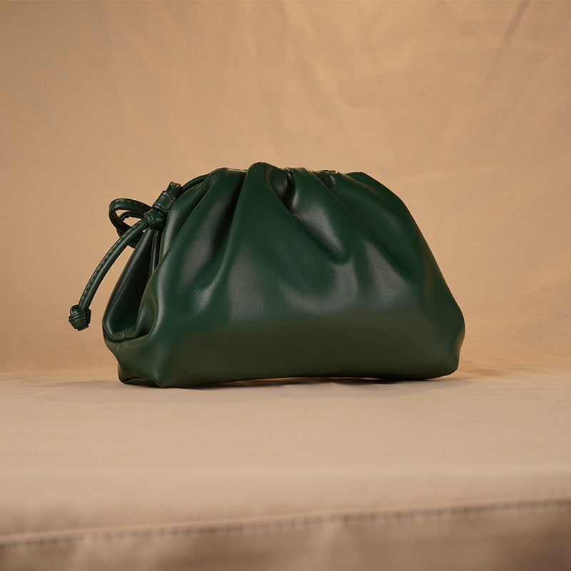Women's Pleated Dumpling Commuter Solid Color Simple Bags