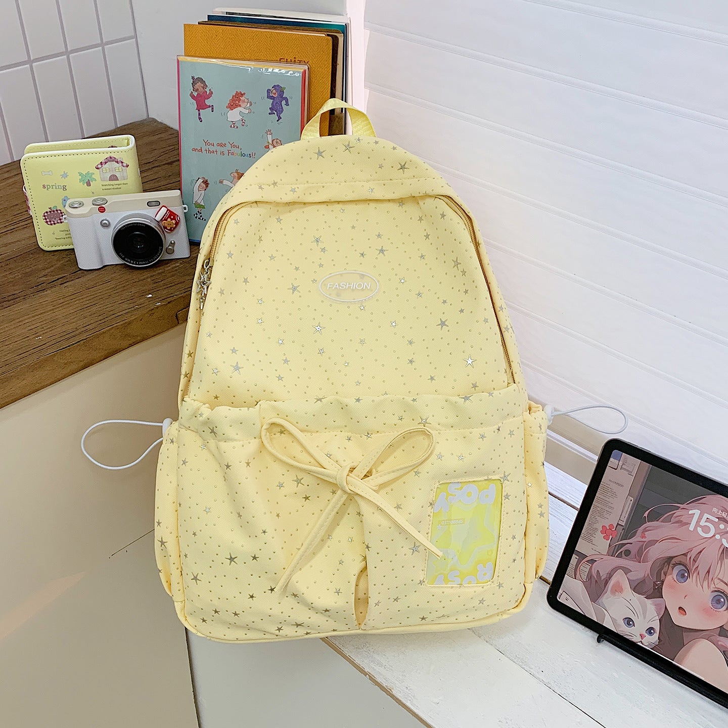 Artistic Polka Dot Junior Senior High Good-looking Leisure Backpack