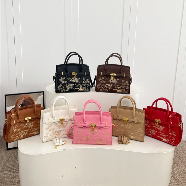Versatile Women's Chinese Embroidery Mom Premium Women's Messenger Bag