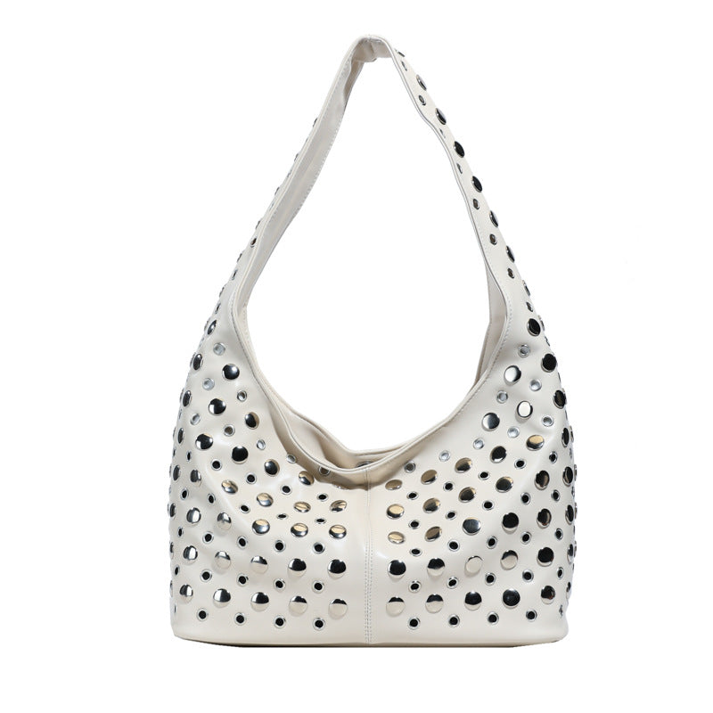 Women's Fashion Cool Personality Niche Dot Rivet Bags