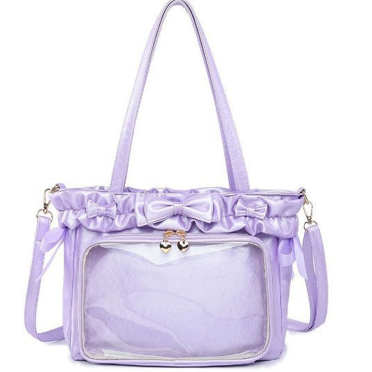 Women's Head Pain Cartoon Ballet Holiday Surface Solid Tote Bags