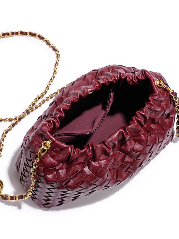 Women's High-grade Diamond Cloud Hand-woven Fashion Simple Bags