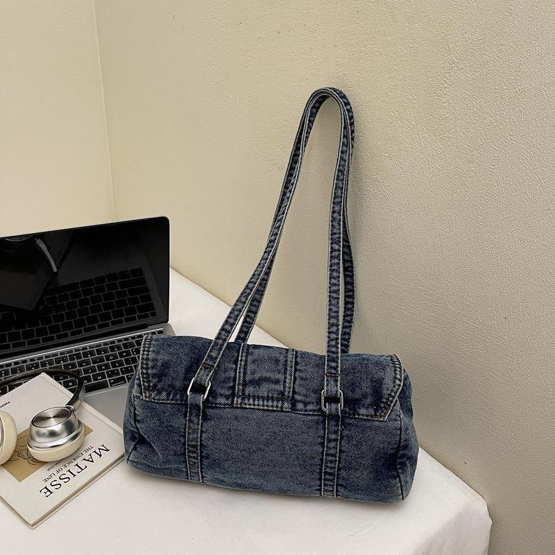 Women's Autumn Retro Artistic Large Capacity Denim Class Leisure Backpack