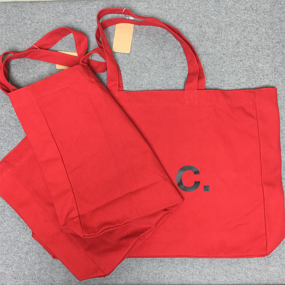 Popular Single Printed Portable Letter Denim Canvas Bags
